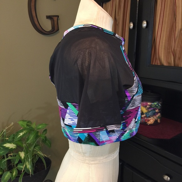 NWT Dune Deck Tankini Top ONLY Sz: 12 
Mesh Sleeve - Picture 3 of 6